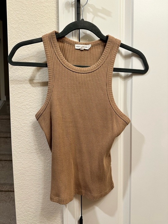 Good American Tops - Good American Ribbed Tank